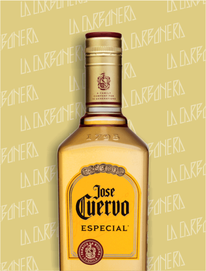Jose Cuervo Especial Fondo dorado de La Carbonera