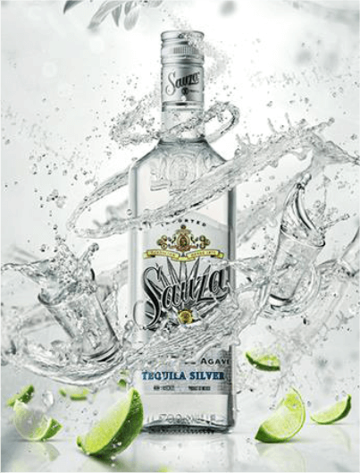 Tequila Blanco Silver Sauza Limones