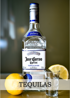 Botella de tequila Jose Cuervo Vaso Shot Limón